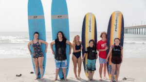 myrtle-beach-surf-group small group at myrtle beach surf lesson
